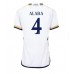 Billige Real Madrid David Alaba #4 Hjemmebane Fodboldtrøjer Dame 2023-24 Kortærmet